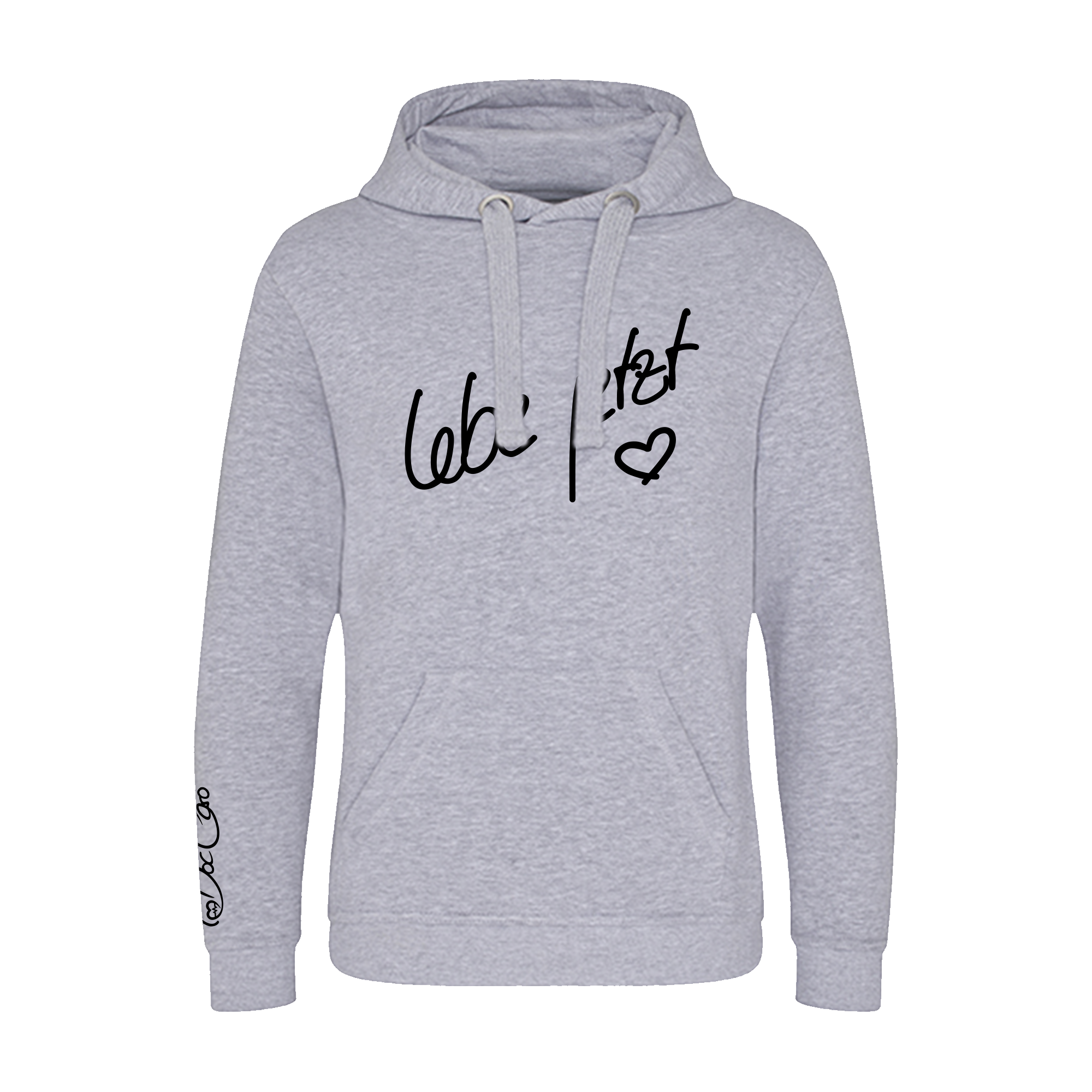 Doc Caro „Lebe jetzt“ Hoody schwarz/hellgrau