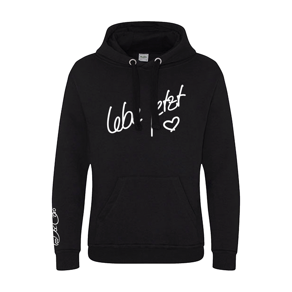 Doc Caro „Lebe jetzt“ Hoody schwarz/hellgrau