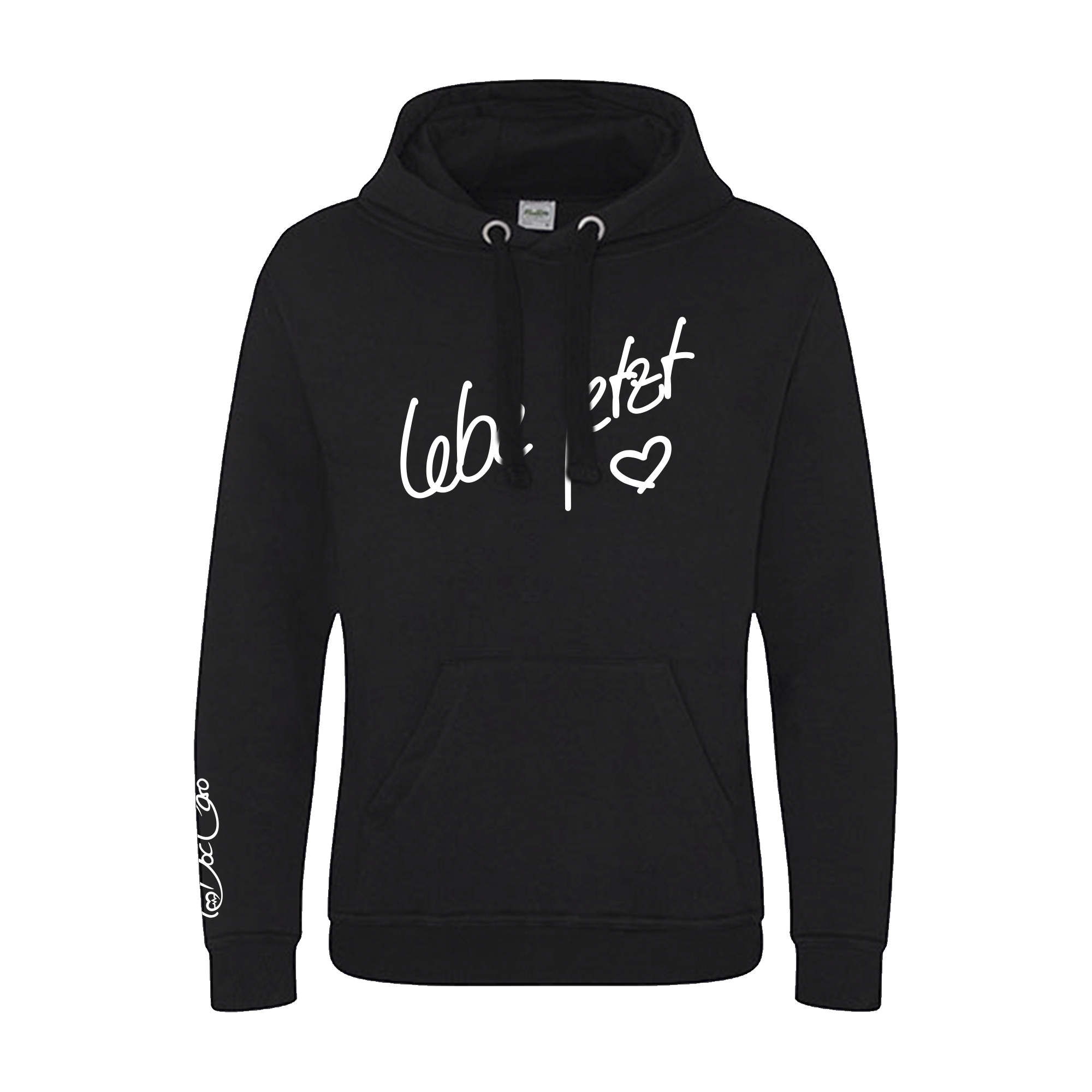 Doc Caro „Lebe jetzt“ Hoody schwarz/hellgrau